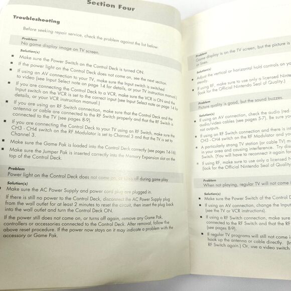 Nintendo 64, Rumble Pack, & Expansion Pack Instruction Manuals Booklets *ONLY* - Picture 6 of 12